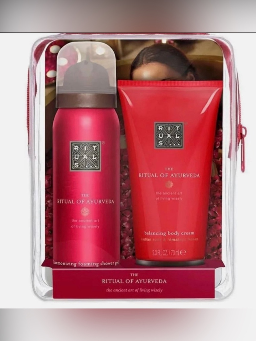 RITUALS Ayurveda Foaming Shower Gel & Body Cream Travel Gift Set Limited Edition